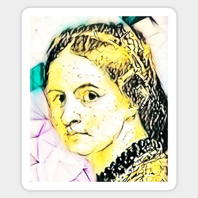 Anne Bronte Portrait | Anne Bronte Artwork 3 Sticker by JustLit